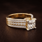 9ct White Gold Idris Secret Halo Lab Diamond Ring color product image one