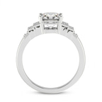 9ct White Gold Joy Tapering Side Stone Lab Diamond Ring side right image one