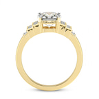 18kt Yellow Gold Joy Tapering Side Stone Lab Diamond Ring side right image one