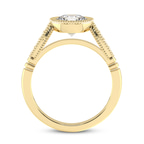 9ct Yellow Gold Everly Vintage Bezel Lab Diamond Ring side right image one