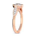 10kt Rose Gold Everly Vintage Bezel Lab Diamond Ring standing product image one