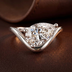 10kt Yellow Gold Eden Crest Lab Diamond Ring color product image two