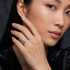 9ct Yellow Gold Antique Allure Vintage Lab Diamond Ring model image