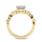 9ct Yellow Gold Catrina Cutwork Lab Diamond Ring side right image one