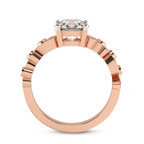 14kt Rose Gold Catrina Cutwork Lab Diamond Ring side right image one