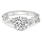 Platinum Catrina Cutwork Lab Diamond Ring front image