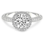 Platinum Kathrine Halo Lab Diamond Ring front image