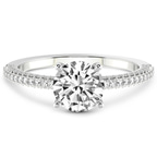 Platinum Grace Micro pavé Eternity Lab Diamond Ring front image