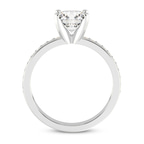 3.18 Ct Emerald Cut Charm Of Love Eternity Lab Diamond Ring in Platinum right