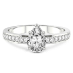 1.38 ct. pear Charm Of Love Eternity Ring in 14kt white gold front image