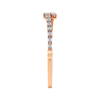 14kt Rose Gold Emerald Pear Symphony Lab Diamond Openable Bangle Bracelet (4 Ct. Tw.) left