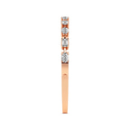 14kt Rose Gold Emerald & Oval Fusion Lab Diamond Openable Bangle Bracelet (1 Ct. Tw.) left