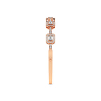 14kt Rose Gold Emerald Embrace Lab Diamond Openable Bangle Bracelet (4 Ct. Tw.) left