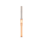 14ct Rose Gold Round Embrace Lab Diamond Openable Bangle Bracelet (1 Ct. Tw.) left