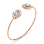 14kt Rose Gold Liora Halo Flexi Lab Diamond Bangle Bracelet (1 Ct. Tw.) right