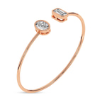 14kt Rose Gold Eden Bezel Flexi Lab Diamond Bangle Bracelet (1 Ct. Tw.) right