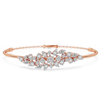 14kt Rose Gold Vita Cluster Lab Diamond openable bracelet (2 Ct. Tw.) front image