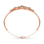 14kt Rose Gold Vita Cluster Lab Diamond openable bracelet (2 Ct. Tw.) left