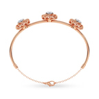 14ct Rose Gold Spiral Eleve Round Lab Diamond openable bracelet (5 Ct. Tw.) left