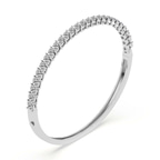 14kt White Gold Tear of Light Marquise Lab Diamond Openable Bangle Bracelet (5 Ct. Tw.) right