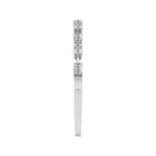 14kt White Gold Emerald & Oval Fusion Lab Diamond Openable Bangle Bracelet (1 Ct. Tw.) left