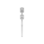14kt White Gold Emerald Embrace Lab Diamond Openable Bangle Bracelet (5 Ct. Tw.) left