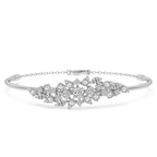 14kt White Gold Vita Cluster Lab Diamond openable bracelet (2 Ct. Tw.) front image