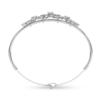 14kt White Gold Vita Cluster Lab Diamond openable bracelet (2 Ct. Tw.) left