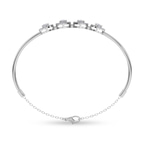 14kt White Gold Eloise Halo Lab Diamond openable bracelet (2 Ct. Tw.) left