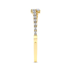 14kt Yellow Gold Emerald Pear Symphony Lab Diamond Openable Bangle Bracelet (5 Ct. Tw.) left