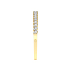 14ct Yellow Gold Pear Cascade Lab Diamond Openable Bangle Bracelet (3 Ct. Tw.) left