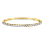 14kt Yellow Gold Tear of Light Marquise Lab Diamond Openable Bangle Bracelet (3 Ct. Tw.) front image
