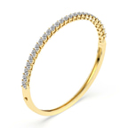 14kt Yellow Gold Tear of Light Marquise Lab Diamond Openable Bangle Bracelet (3 Ct. Tw.) right