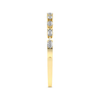 14ct Yellow Gold Emerald & Oval Fusion Lab Diamond Openable Bangle Bracelet (3 Ct. Tw.) left