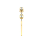 14kt Yellow Gold Emerald Embrace Lab Diamond Openable Bangle Bracelet (4 Ct. Tw.) left