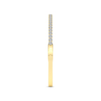 14ct Yellow Gold Round Embrace Lab Diamond Openable Bangle Bracelet (2 Ct. Tw.) left