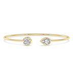 14kt Yellow Gold Aurea Flexi Lab Diamond Bangle Bracelet (1 Ct. Tw.) front image