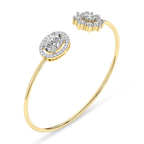 14kt Yellow Gold Liora Halo Flexi Lab Diamond Bangle Bracelet (3 Ct. Tw.) right