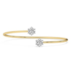 14kt Yellow Gold Elora Flexi Lab Diamond Bangle Bracelet (4 Ct. Tw.) front image
