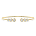 14kt Yellow Gold Lina Tapered Flexi Lab Diamond Bangle Bracelet (1 Ct. Tw.) front image