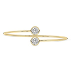 14kt Yellow Gold Cleo Flexi Lab Diamond Bangle Bracelet (2 Ct. Tw.) front image