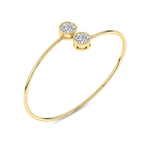 14kt Yellow Gold Cleo Flexi Lab Diamond Bangle Bracelet (2 Ct. Tw.) right