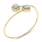 14kt Yellow Gold Celina Halo Flexi Lab Diamond Bangle Bracelet (3 Ct. Tw.) right