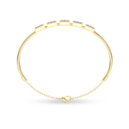 14kt Yellow Gold Nova Square Lab Diamond openable bracelet (5 Ct. Tw.) left