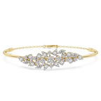 14kt Yellow Gold Vita Cluster Lab Diamond openable bracelet (2 Ct. Tw.) front image