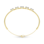 14kt Yellow Gold Linea Princess Lab Diamond openable bracelet (1 Ct. Tw.) left