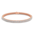 14kt Rose Gold Everlyn Oval Lab Diamond Tennis Bracelet (8 Ct. Tw.) front image