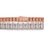 14kt Rose Gold Everlyn Oval Lab Diamond Tennis Bracelet (8 Ct. Tw.) right