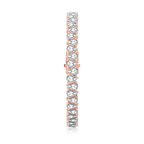 9ct Rose Gold Marion Pear Lab Diamond Tennis Bracelet (10 Ct. Tw.) left