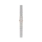 14kt Rose Gold Celine Emerald Lab Diamond Tennis Bracelet (25 Ct. Tw.) left